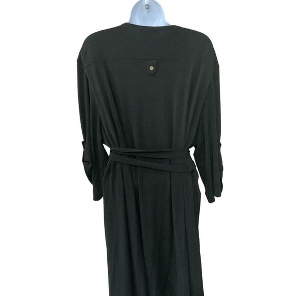 Cato Belted Tunic Dress Womens Plus Size 22/24W Stretch Asym Hem Office Casual - Picture 3 of 11